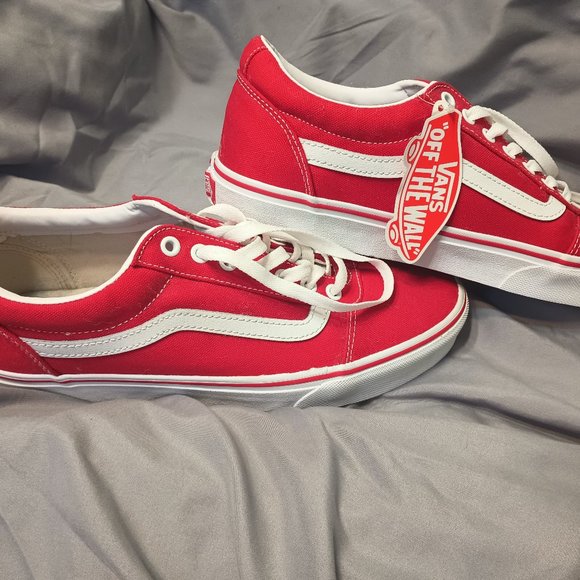 New Vans Old Skool (Racing Red/True White) 10M - Picture 1 of 4